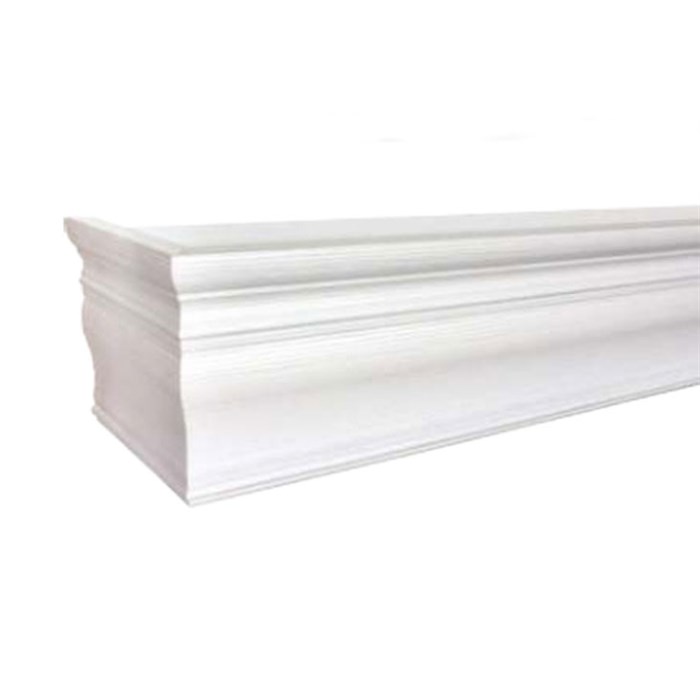 Карниз багетный "Виолино" с углами, цвет белый ясень фото 1