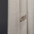 Портьеры "Мика" бежевые - фото портьерной ткани Портьеры "Мика" бежевые - фото портьерной ткани