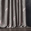 Портьеры "Либерти" серые - фото ткани